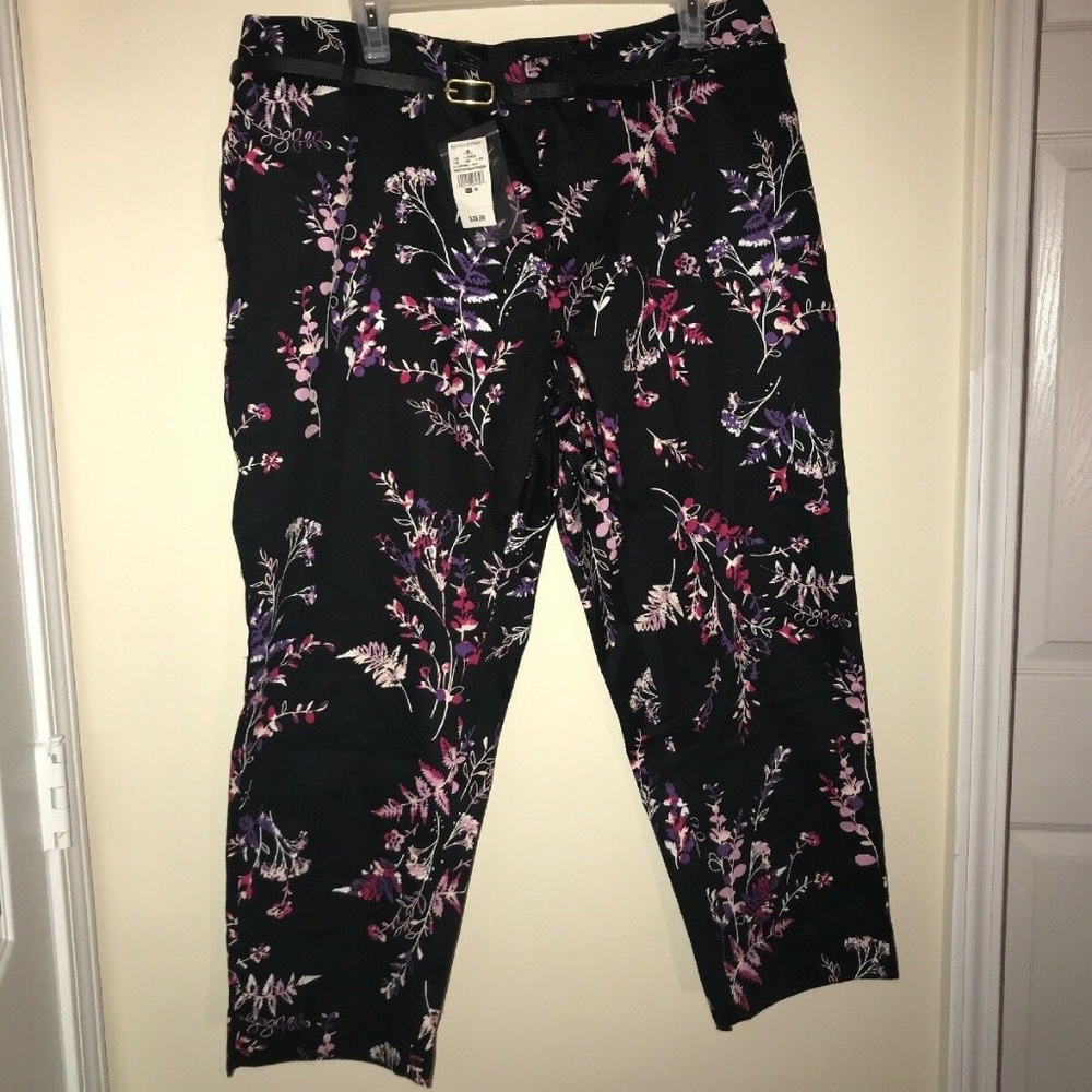 Ashley Stewart 18 Floral Pants With Large Pockets!